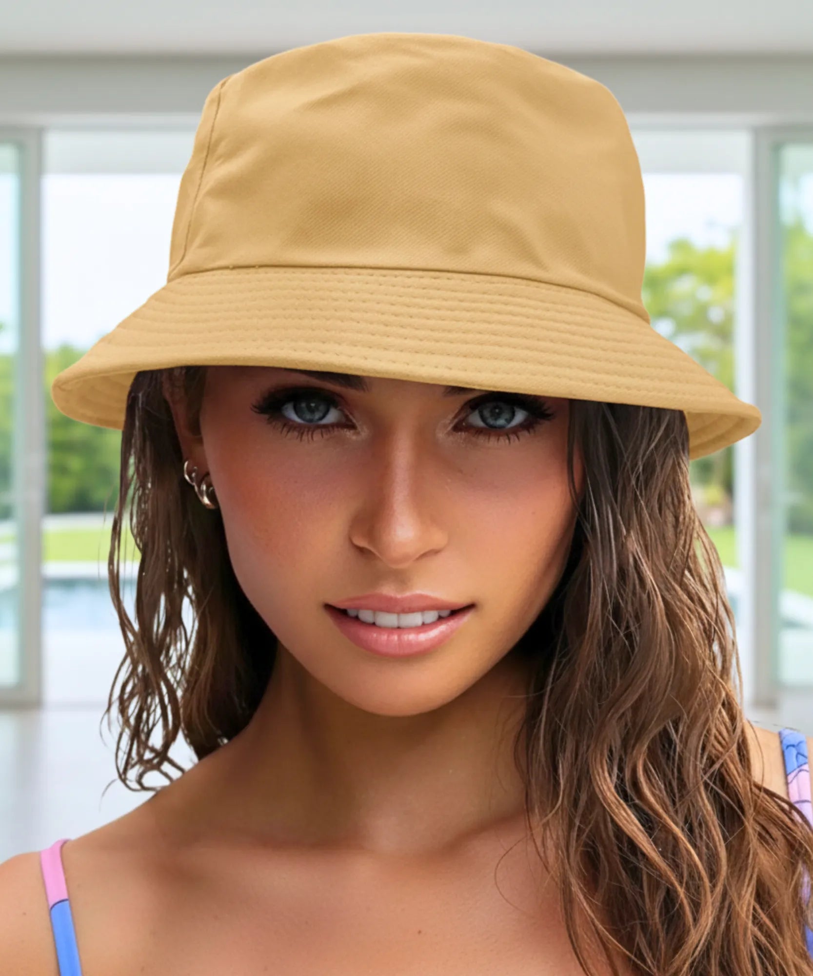 Comprar bucket chapeu unissex algodão premium proteção UV dobrável leve para praia trilhas e passeios em promoção ANELLIMN