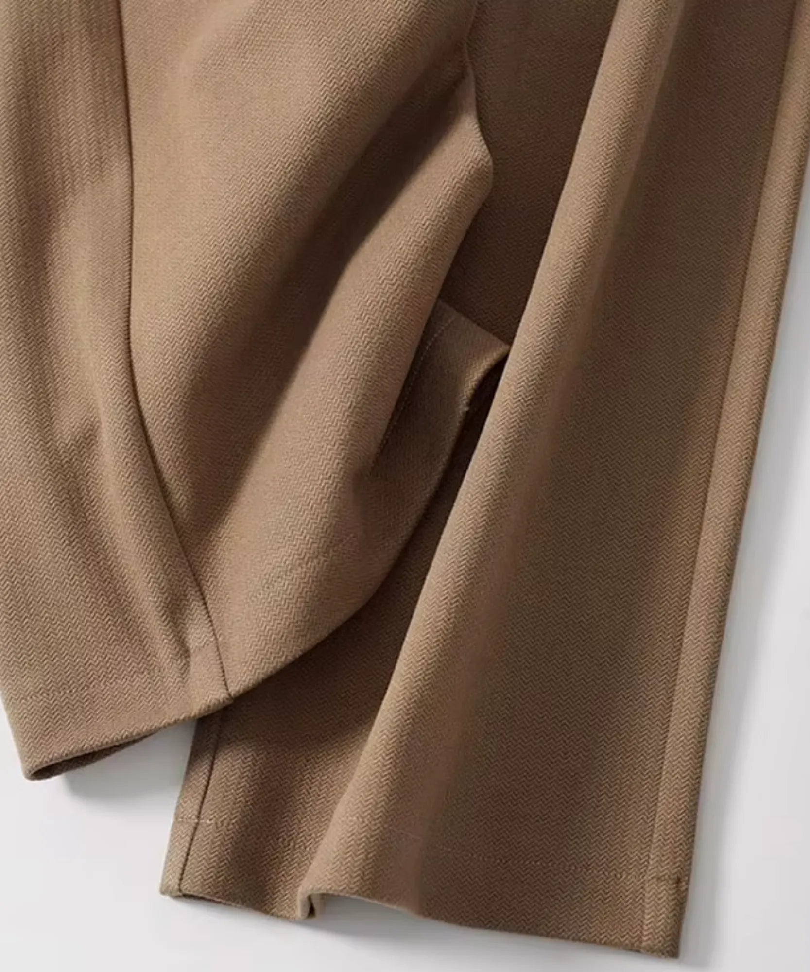 Comprar calça de alfaiataria feminina caqui barata Anellimn
