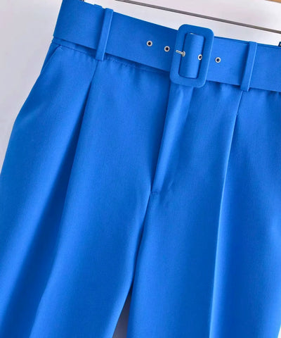 Calça Alfaiataria Feminina Cintura Alta Social | Sandy