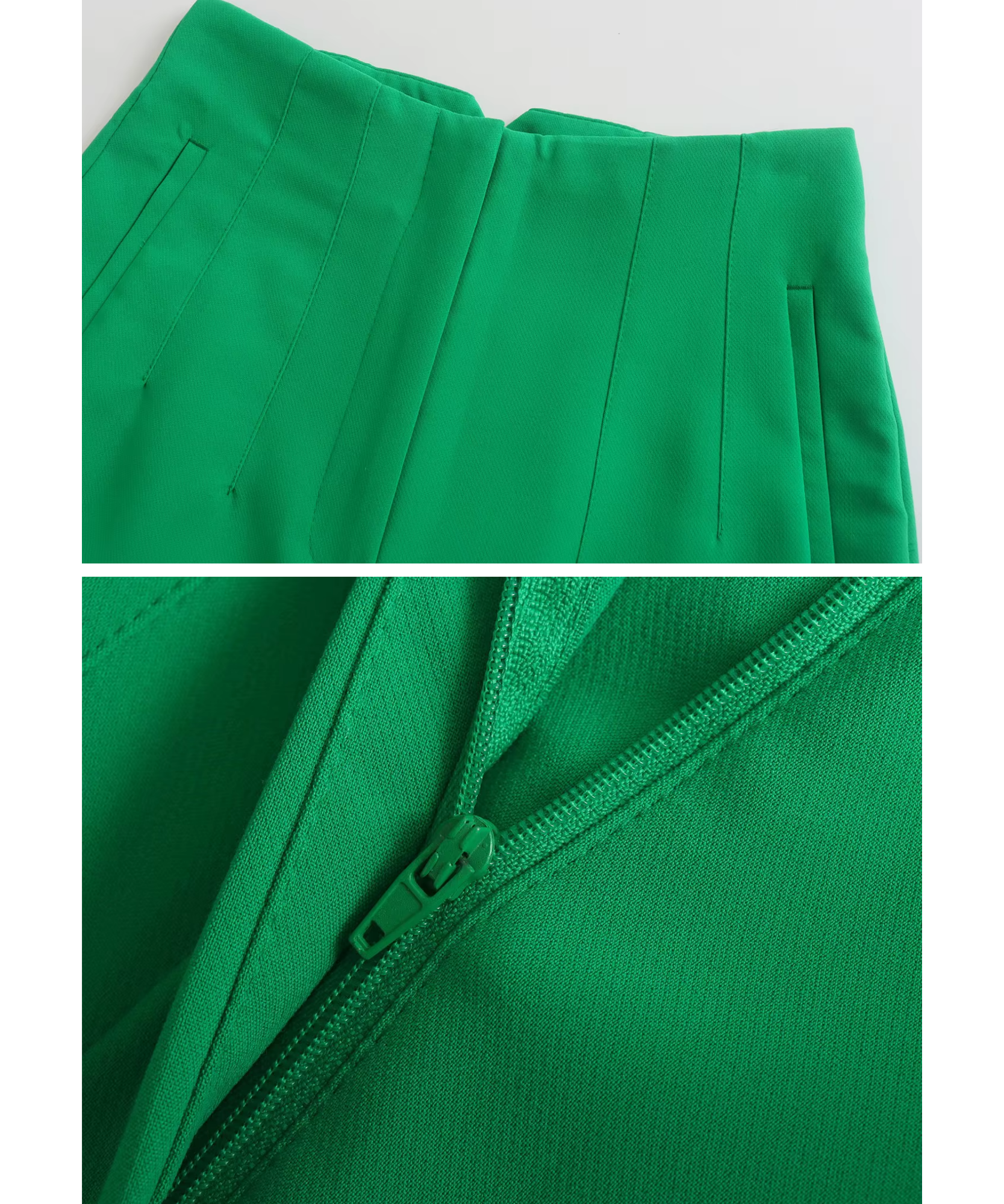 Comprar calça alfaiataria feminina cintura alta com zíper lateral elegante para escritório barato ou em promoção ANELLIMN