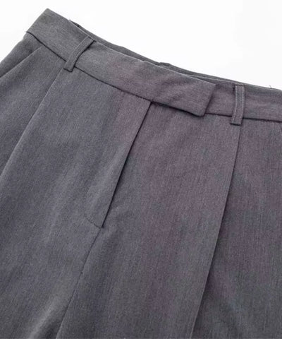 Calça Alfaiataria Feminina Social Cintura Alta Casual Chic | Grena