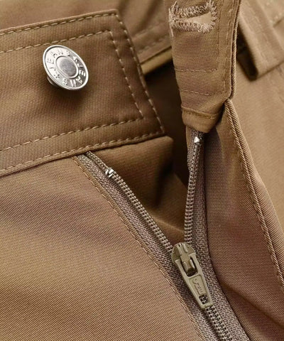 Calça Cargo Feminina Barrel Bolsos Zíper Casual | Creta