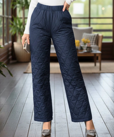 Comprar calça feminina térmica acolchoada matelassê inverno cintura alta quentinha elegante promoção ZARA

