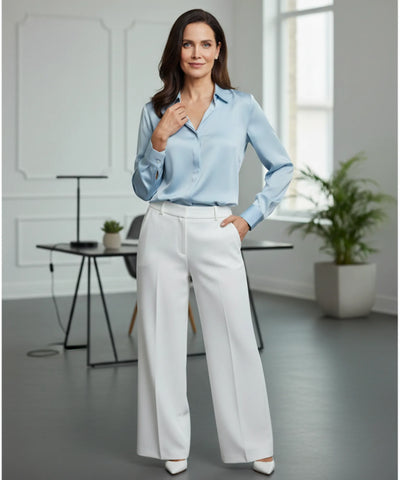 Calça Flare Alfaiataria Feminina Social Elegante | Pansy