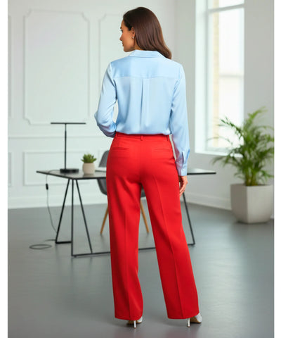 Calça Flare Alfaiataria Feminina Social Elegante | Pansy