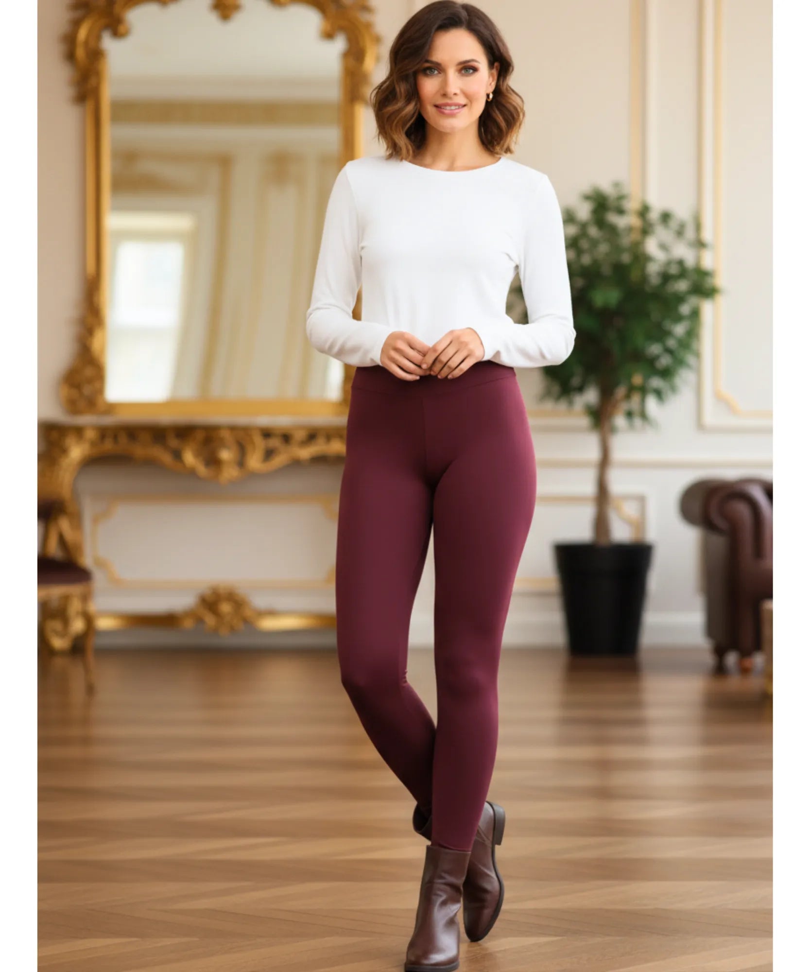 Comprar calça legging térmica feminina peluciada forrada fleece inverno segunda pele quentinha barato