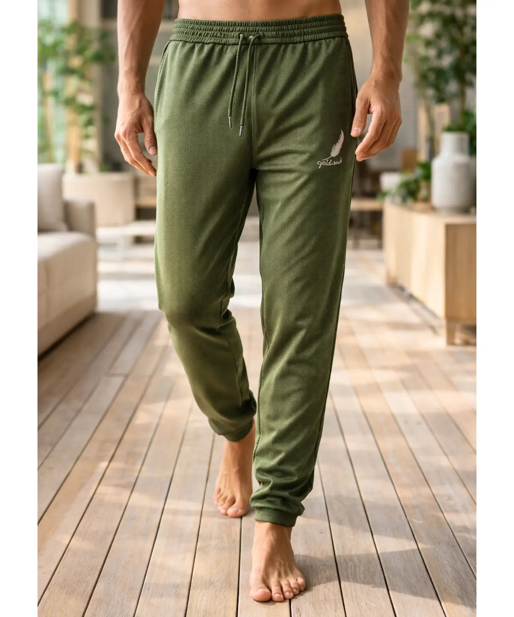 Comprar calça masculina malha mesh respirável barato ANELLIMN