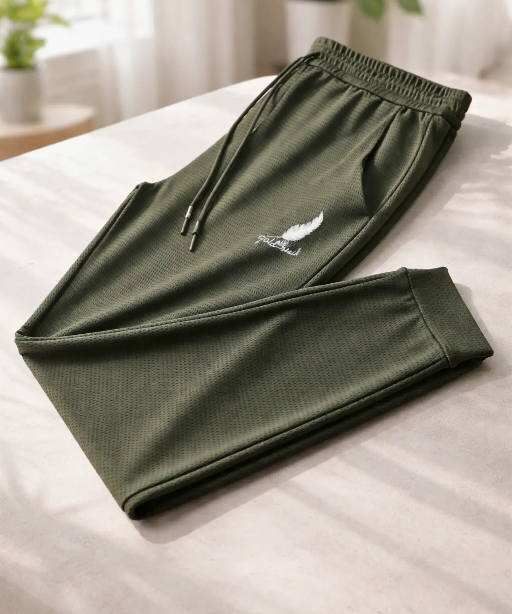 Comprar calça masculina malha mesh respirável barato ANELLIMN