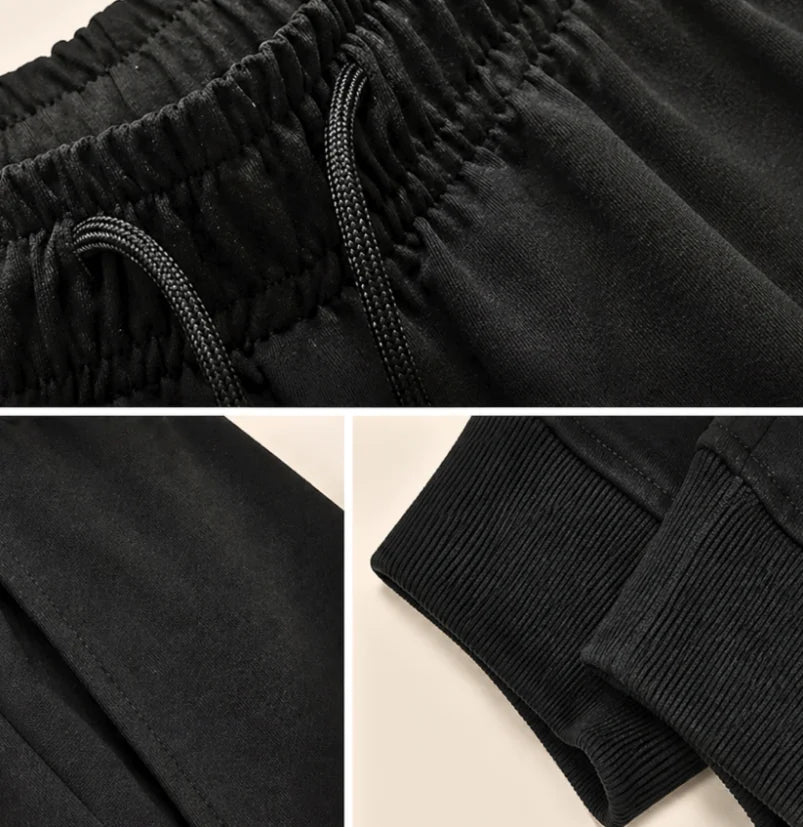 Comprar calça moletom masculina jogger slim com punho canelado e bolsos laterais para academia e treino barata ANELLIMN