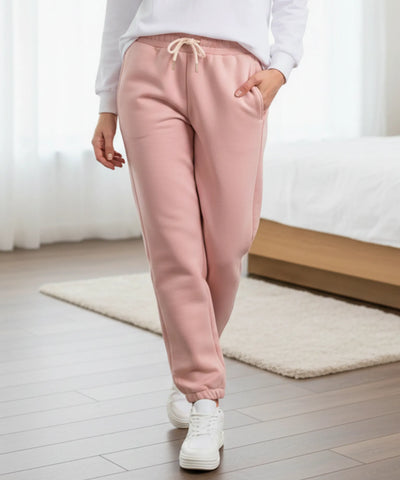 Comprar calça moletom feminina forrada fleece jogger peluciada inverno cintura alta cordão térmica barato ou em promoção  ZARA
