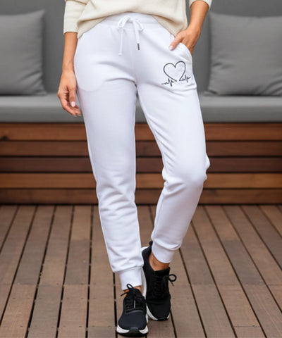 Comprar calça moletom feminina peluciada forrada fleece térmica inverno cintura elástico cordão bolsos barato ANELLIMN

