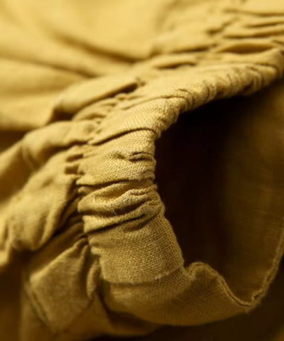 Comprar calça pantalona feminina algodão midi cintura alta com pregas frontais e bolsos em promoção ZARA