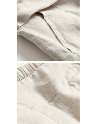 Comprar calça pantalona feminina algodão midi cintura alta com pregas frontais e bolsos em promoção ZARA