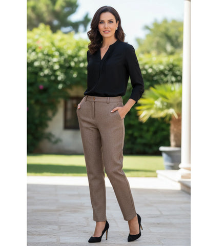 Calça Social Feminina Lã | Ricci