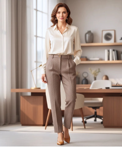 Calça Social Feminina Lã | Ricci
