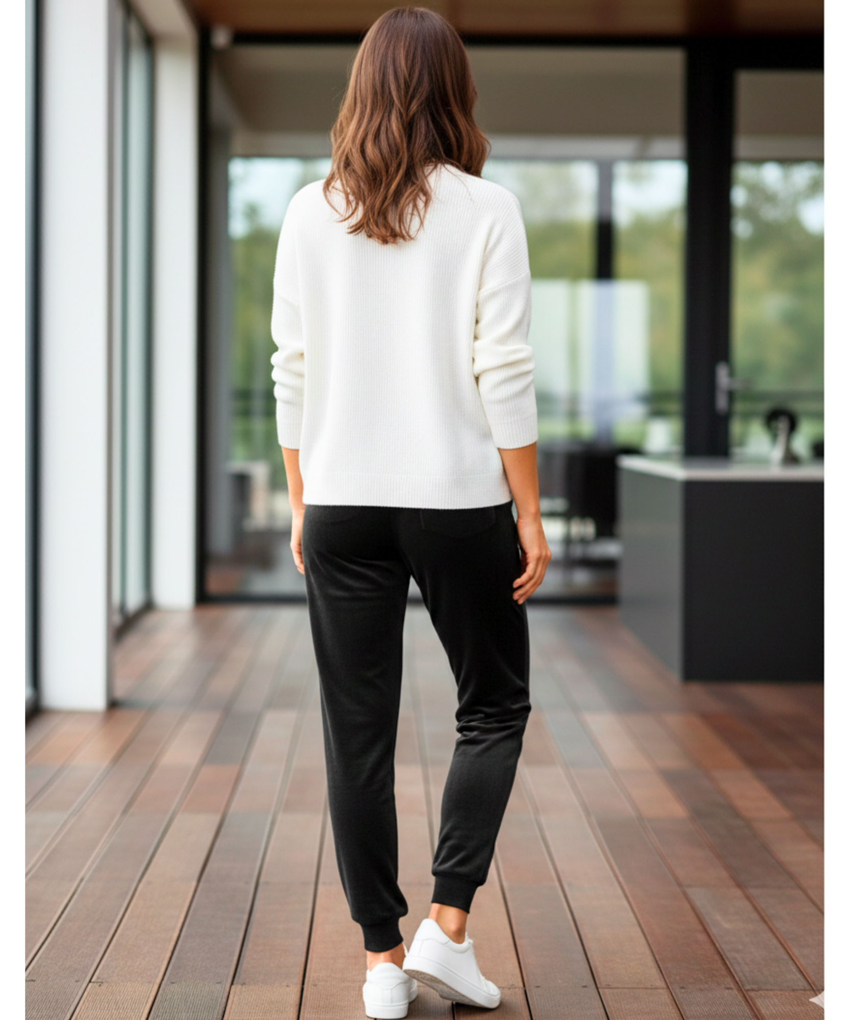 Comprar calça veludo feminina forrada jogger fleece térmica inverno cintura alta cordão bolsos em promoção  ZARA
