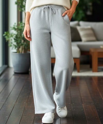 Comprar calça wide leg streetwear feminina moletom oversized confortável com bolsos em promoção ZARA