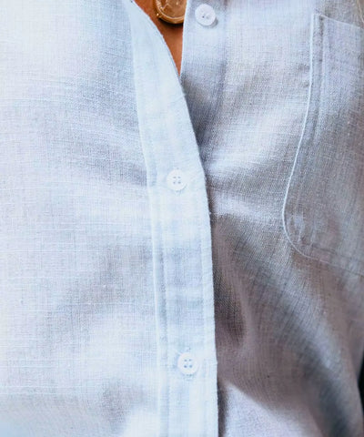 Camisa Feminina Manga Longa de Linho com Algodão Elegante | Tessi