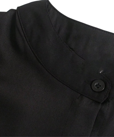 Comprar camisa preta feminina botões no tom em promoção Anellimn