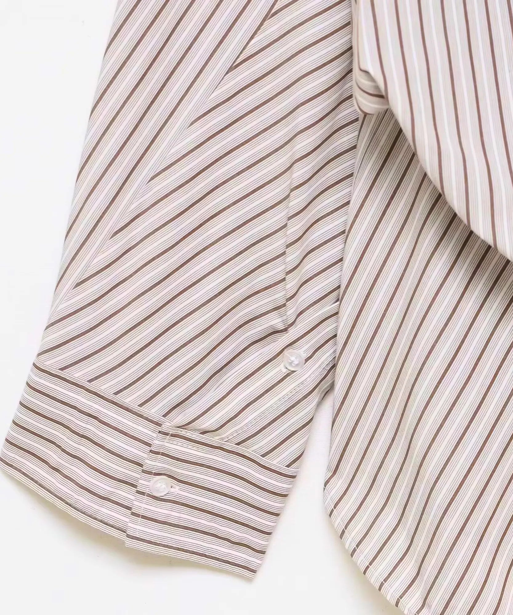 Comprar camisa listrada feminina bege em promoção Anellimn