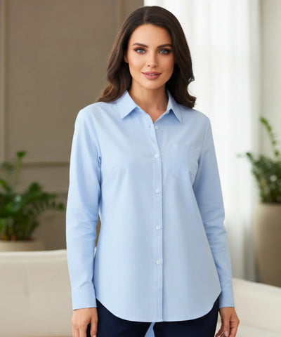 Camisa Social Feminina Manga Longa Elegante | Nah