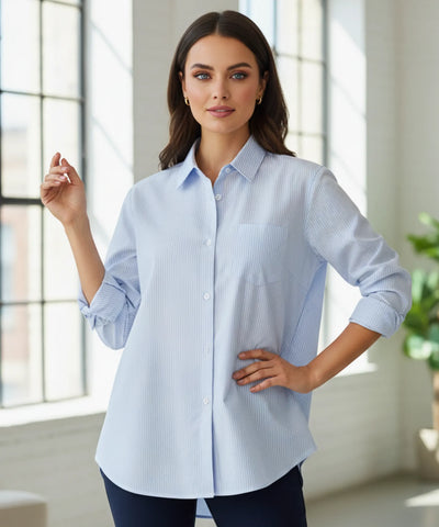 Camisa Social Feminina Manga Longa Elegante | Nah