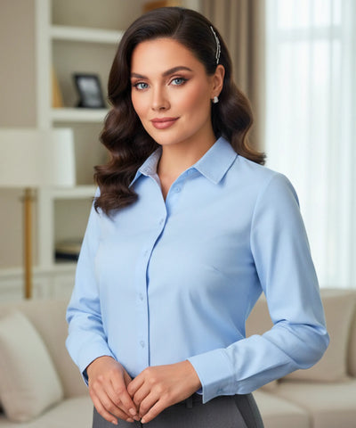 Camisa Social Feminina Manga Longa Elegante | Nah