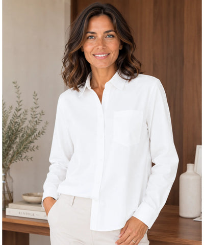 Comprar blusa feminina básica modal manga curta toque sedoso respirável casual para trabalho e uso diário em promoção ANELLIMN