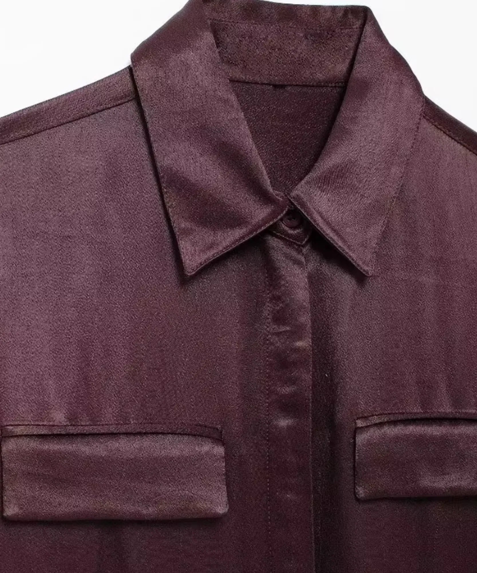Comprar camisa social feminina em seda elegante para trabalho, reuniões ou eventos sofisticados com caimento impecável barato ANELLIMN