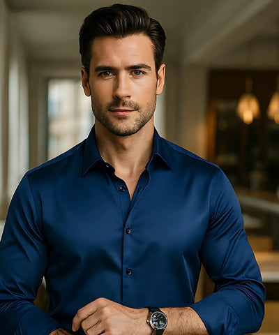 Camisa Social Masculina Tecnologia Premium Slim Fit | Pietro