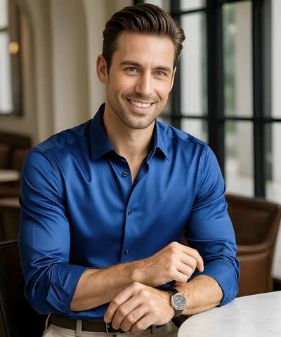 Camisa Social Masculina Tecnologia Premium Slim Fit | Pietro