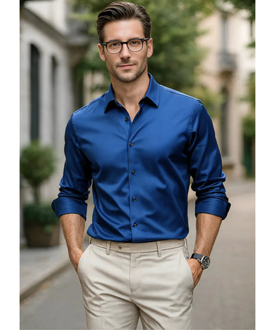 Camisa Social Masculina Tecnologia Premium Slim Fit | Pietro