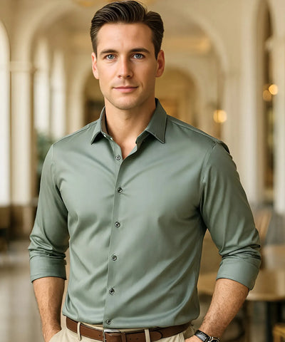 Camisa Social Masculina Tecnologia Premium Slim Fit | Pietro