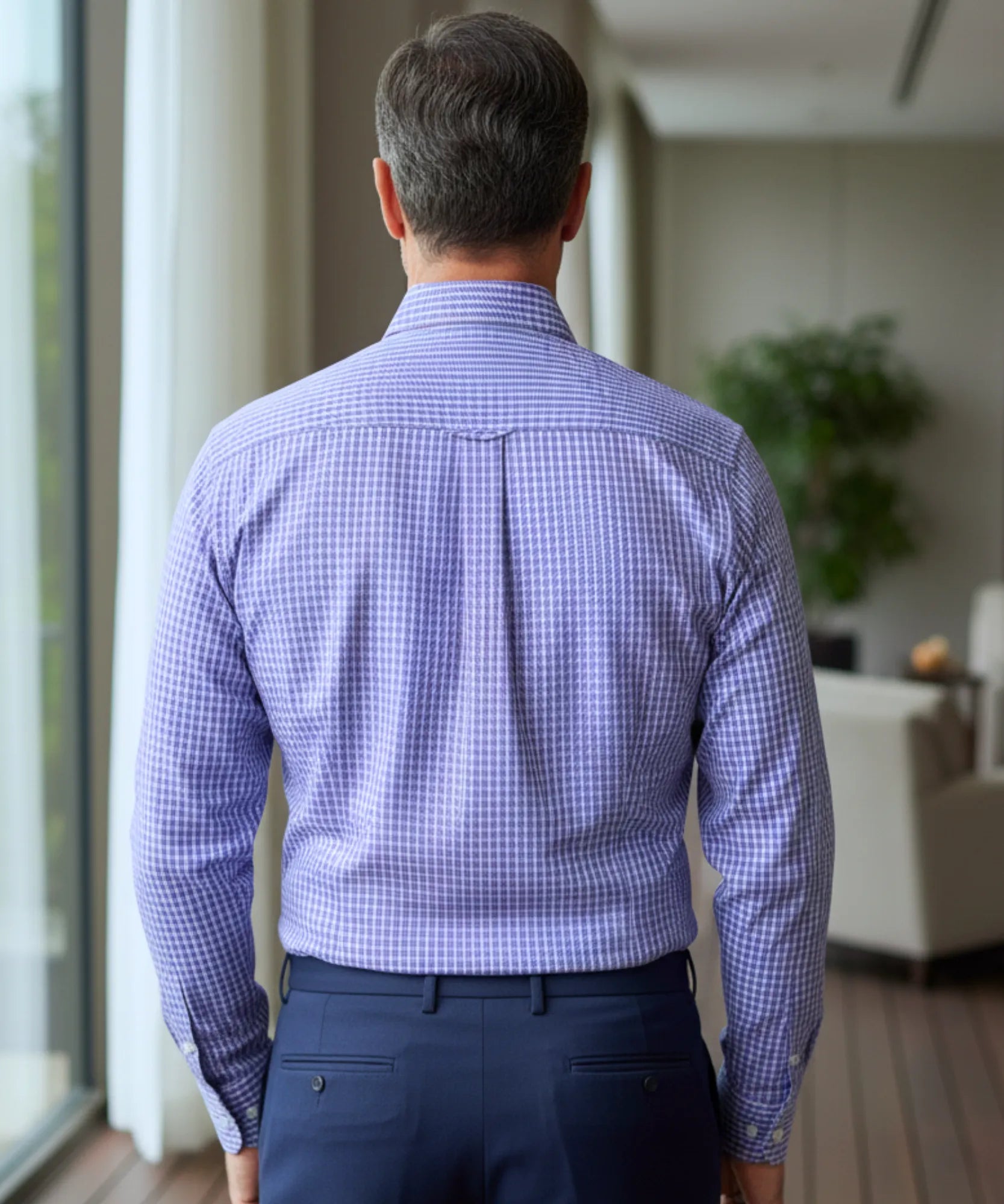 Comprar camisa social masculina xadrez algodão premium manga longa corte slim para trabalho e escritório em promoção ZARA