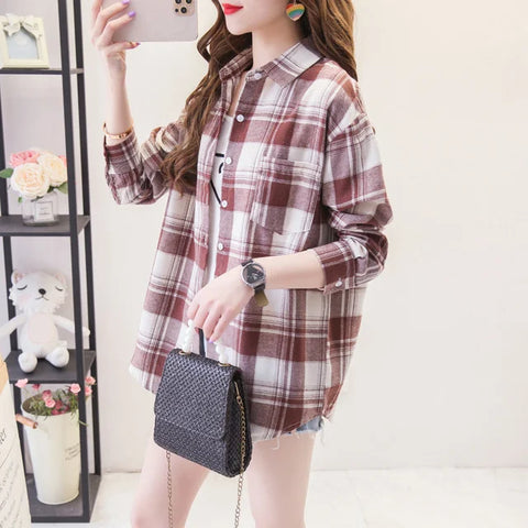 Camisa Xadrez Country Feminina - Anellimn