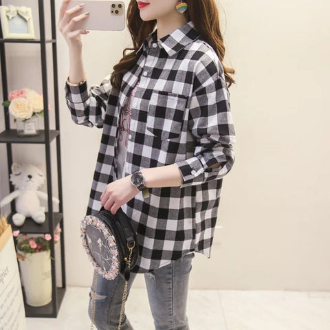 Camisa Xadrez Country Feminina - Anellimn