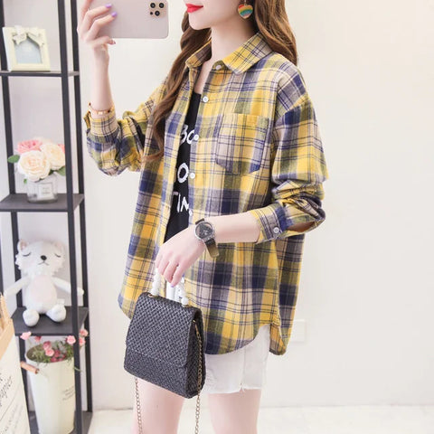 Camisa Xadrez Country Feminina - Anellimn