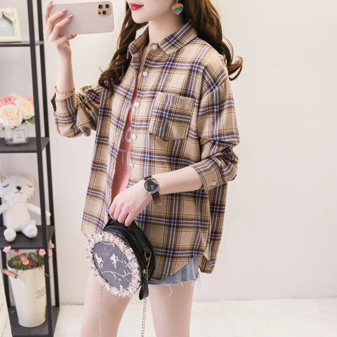 Camisa Xadrez Country Feminina - Anellimn