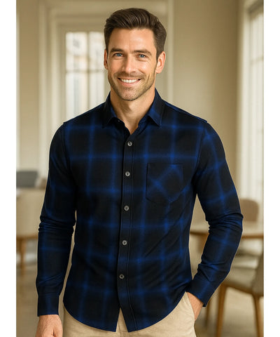 Camisa Xadrez Masculina Manga Longa Premium Confortável | Leon