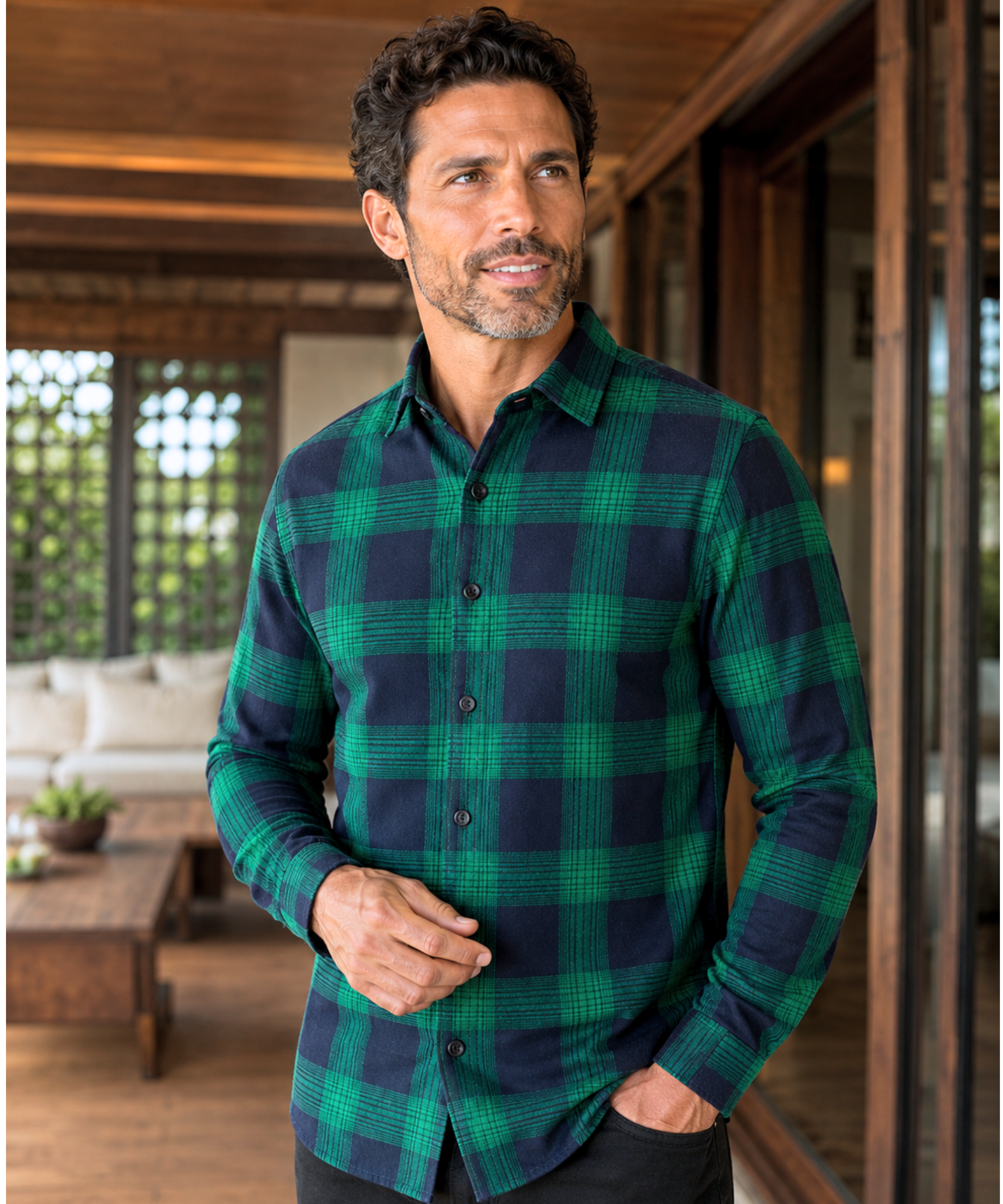 Comprar camisa xadrez masculina manga longa flanela premium conforto casual social estilo moderno barato promoção ZARA