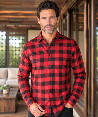 Comprar camisa xadrez masculina manga longa flanela premium conforto casual social estilo moderno barato promoção ZARA
