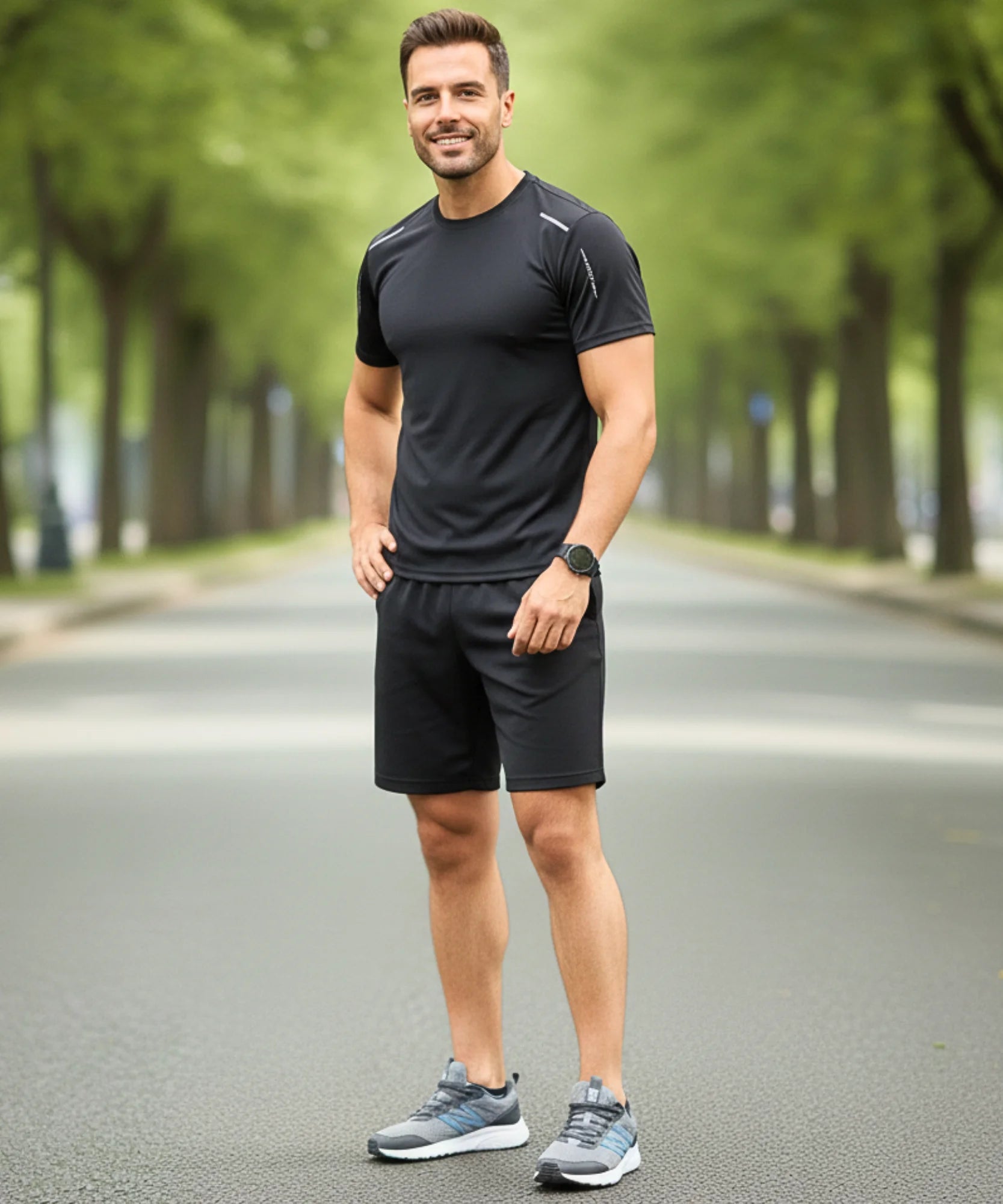 Comprar camiseta dry fit masculina respirável em poliamida com ventilação para academia treino e corrida em promoção
