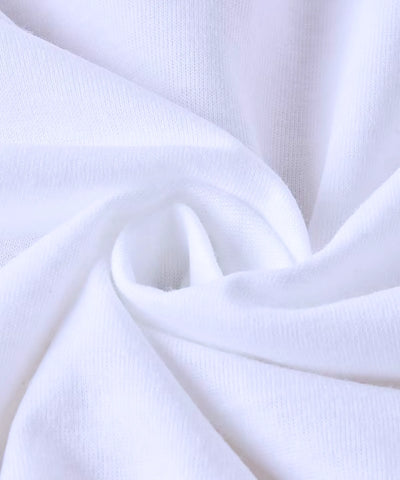 Camiseta Feminina Branca Básica Estampada Algodão Casual | Lavis