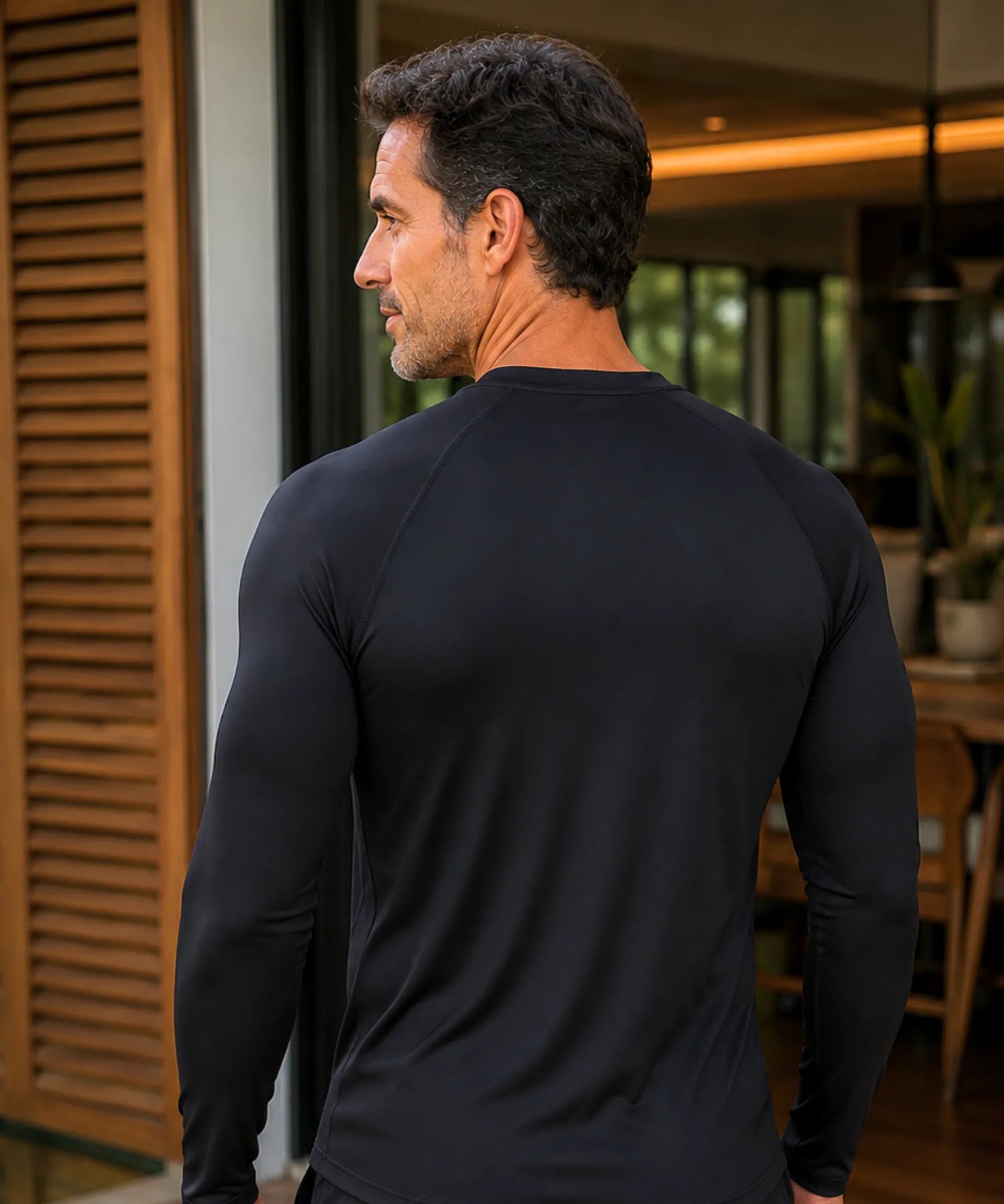 Comprar camiseta manga longa masculina térmica compressão academia esporte premium em promoção ZARA