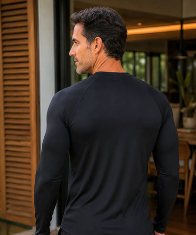 Comprar camiseta manga longa masculina térmica compressão academia esporte premium em promoção ZARA