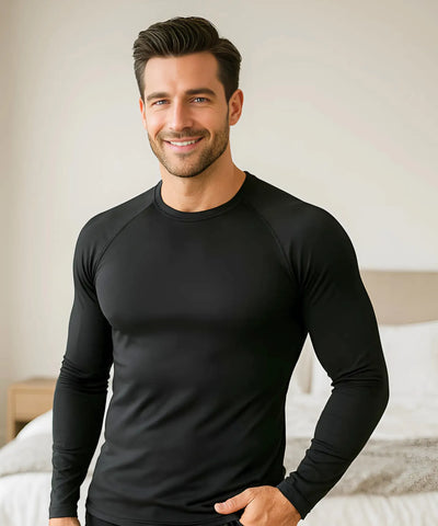 Comprar camiseta manga longa masculina térmica compressão academia preto esporte premium em promoção ZARA

