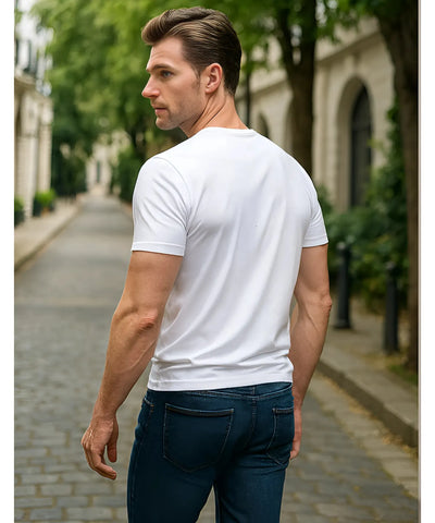 Camiseta Masculina Básica Algodão Confortável Premium | Alex