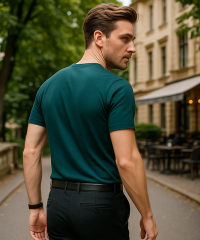 Camiseta Masculina Básica Algodão Confortável Premium | Alex