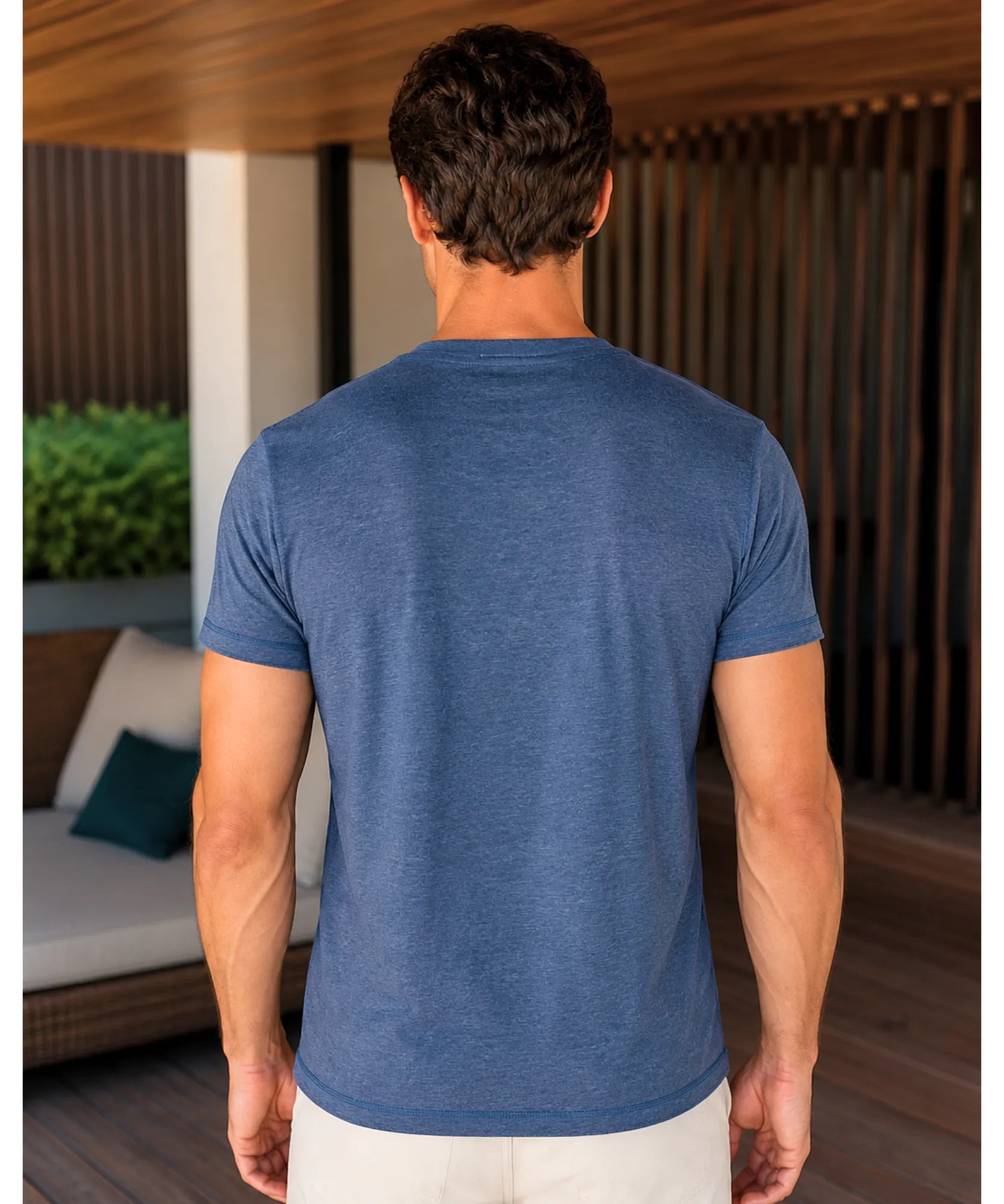 Comprar camiseta masculina botões algodão premium confortável casual moderna em promoção ZARA