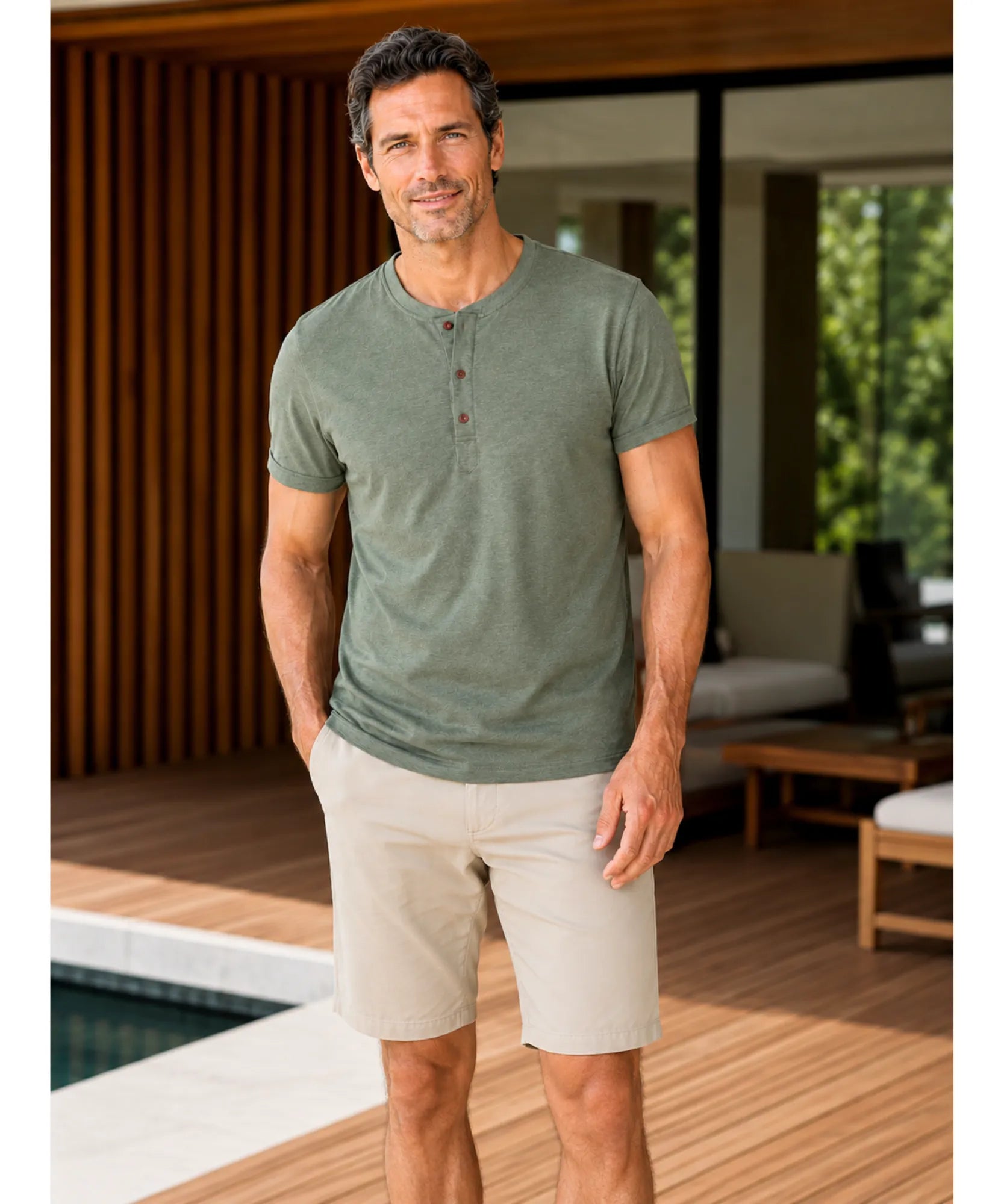 Comprar camiseta masculina botões algodão premium confortável casual moderna em promoção ZARA